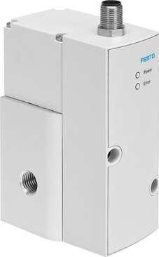 Festo 570969 proportional pressure regulator VPPX-8L-L-1-G14-0L10H-S1 Nominal diameter, pressurisation: 8 mm, Nominal diameter, exhaust: 7 mm, Type of actuation: electrical, Sealing principle: soft, Assembly position: Any
