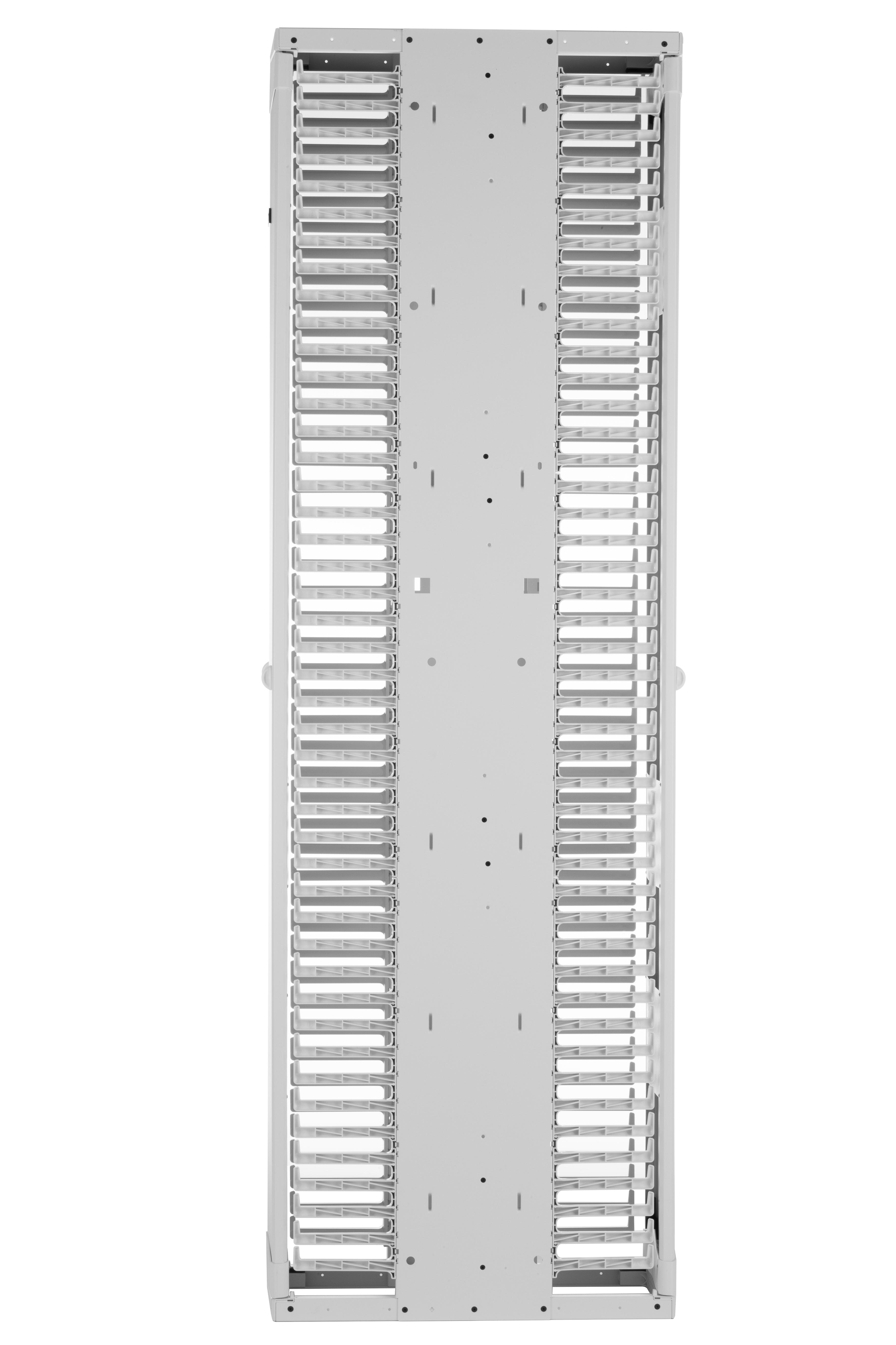 Panduit PE2VD1096WH PE2V CABLE MANAGER - 10" WIDE- DOUBLE SIDED - 8 FOOT -WHITE