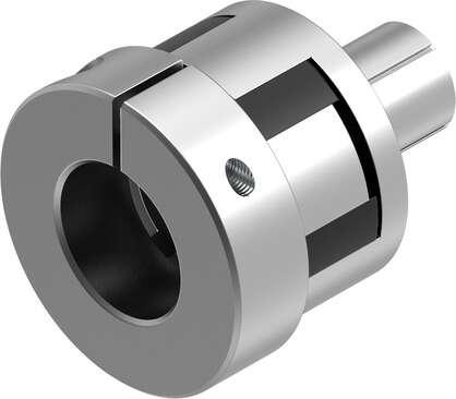 Festo 1453861 coupling EAMD-28-22-14-10X12 drive component, which transmits the rotary motion of a stepper or servo motor Holder diameter 1: 14 mm, Holder diameter 2: 10 mm, Size: 28, Nominal length: 22 mm, Assembly position: Any