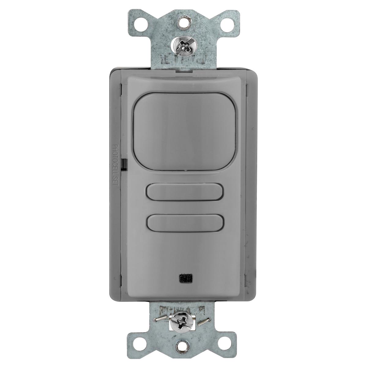 Hubbell AP2000GY22 Occupancy/Vacancy Sensors, Wall Switch,Adaptive Passive Infrared, 2 Circuit, 120/277V AC, Gray 