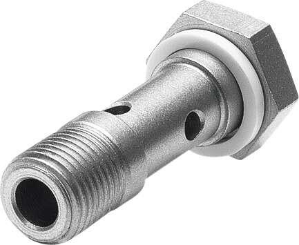 Festo 8626 hollow bolt VT-1/8 For multiple distributor function in conjunction with components LK or TK. Materials note: (* Free of copper and PTFE, * Conforms to RoHS), Material hollow bolt: Steel, chromed