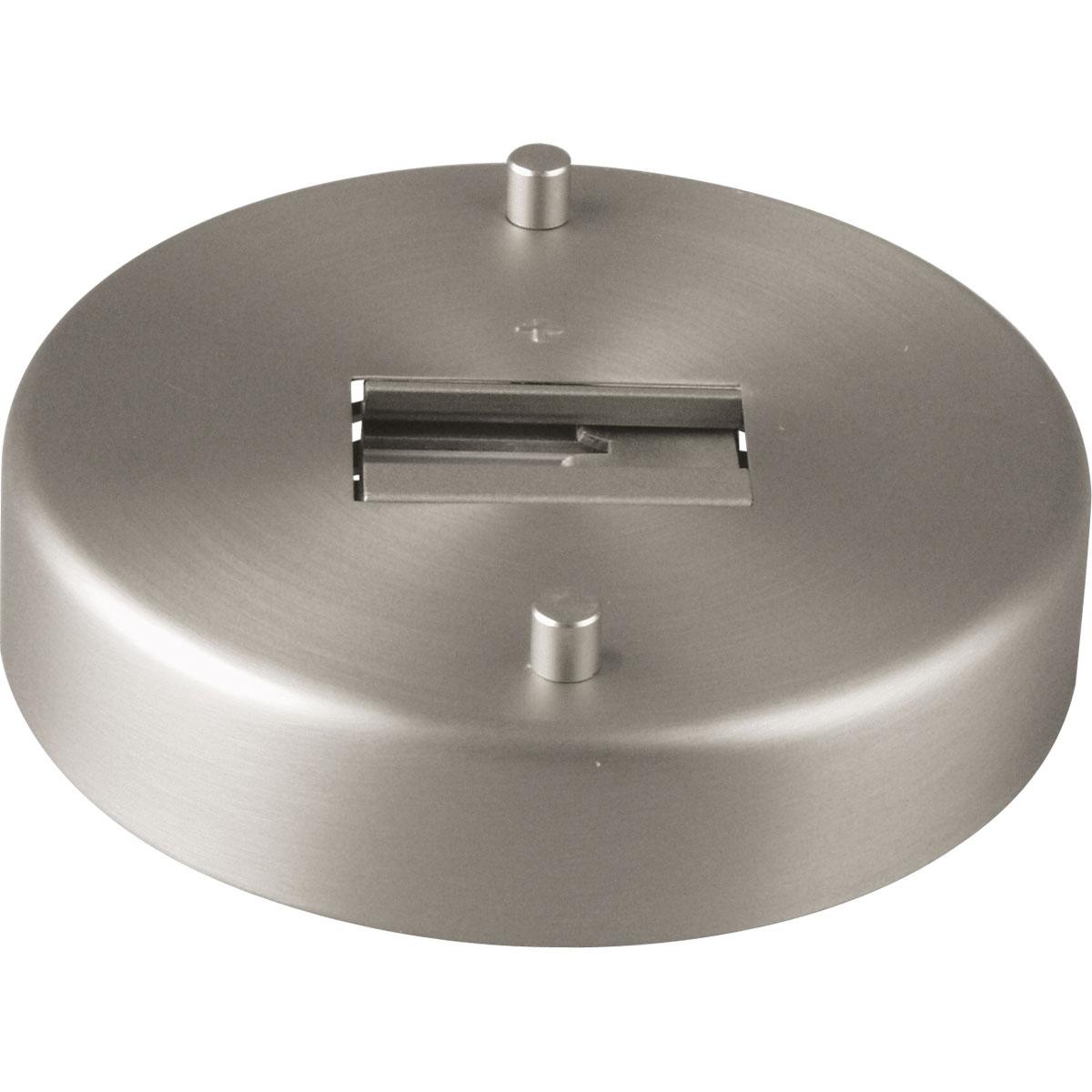 Hubbell P8734-09 Monopoint. Mounts any lampholder, not requiring an external transformer, to junction box on ceiling or wall. Brushed Nickel finish.  ; Brushed Nickel finish. ; Does not require an external transformer. ; Mounts any lampholder to junction box on ceiling or