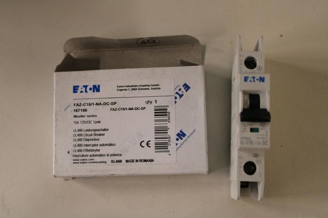 FAZ-C15/1-NA-DC-SP Part Image. Manufactured by Eaton.