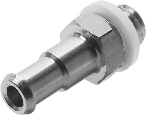 Festo 4446 barbed fitting N-M5-PK-3 With sealing ring. Nominal size: 2,5 mm, Type of seal on screw-in stud: Sealing ring, Operating medium: Compressed air in accordance with ISO8573-1:2010 [7:-:-], Note on operating and pilot medium: Lubricated operation possible (s