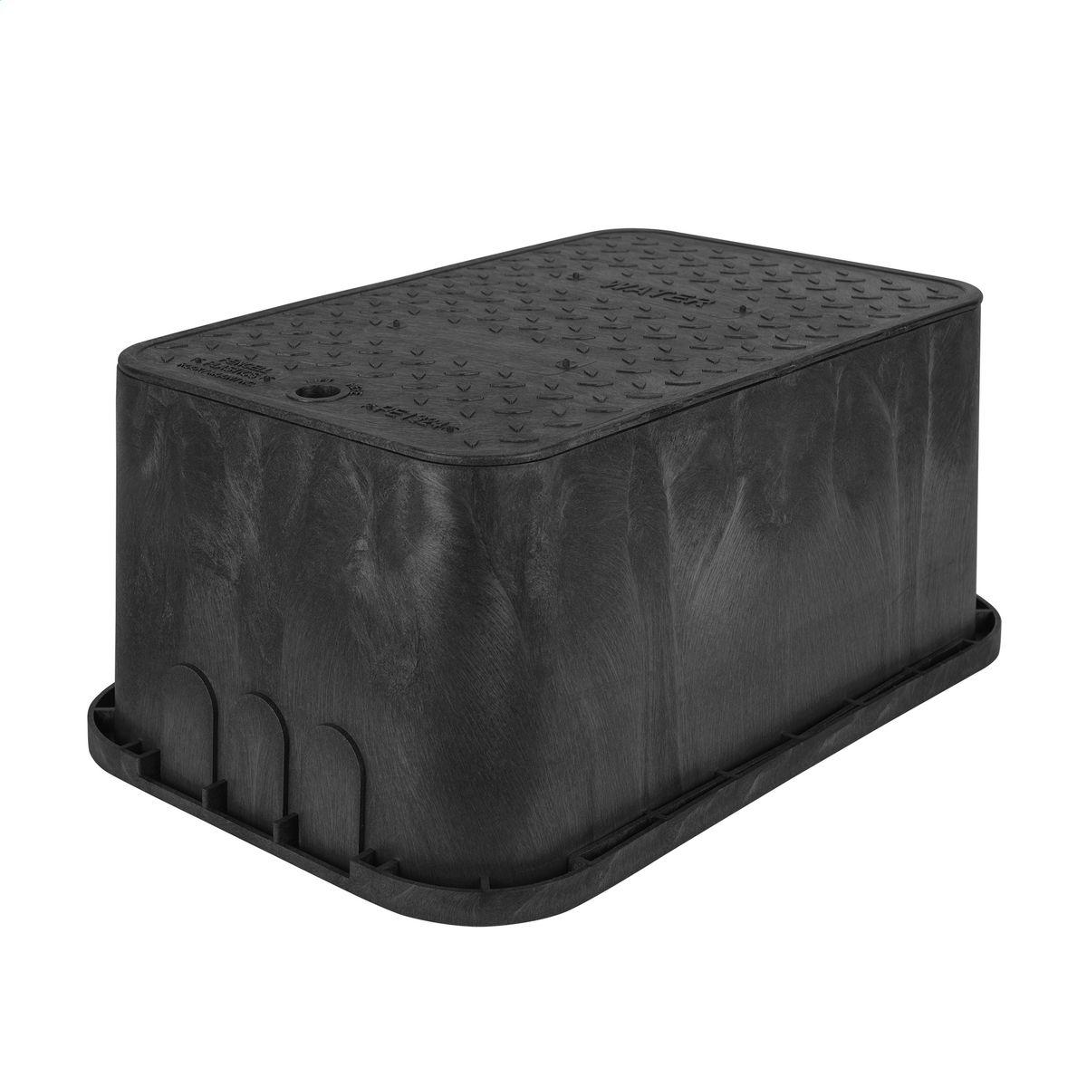 Hubbell PE1730HB000009 Assembly, Black, HDPE Box and Cover, Pedestrian, 17" x 30" x 12", Non-Bolt Down 