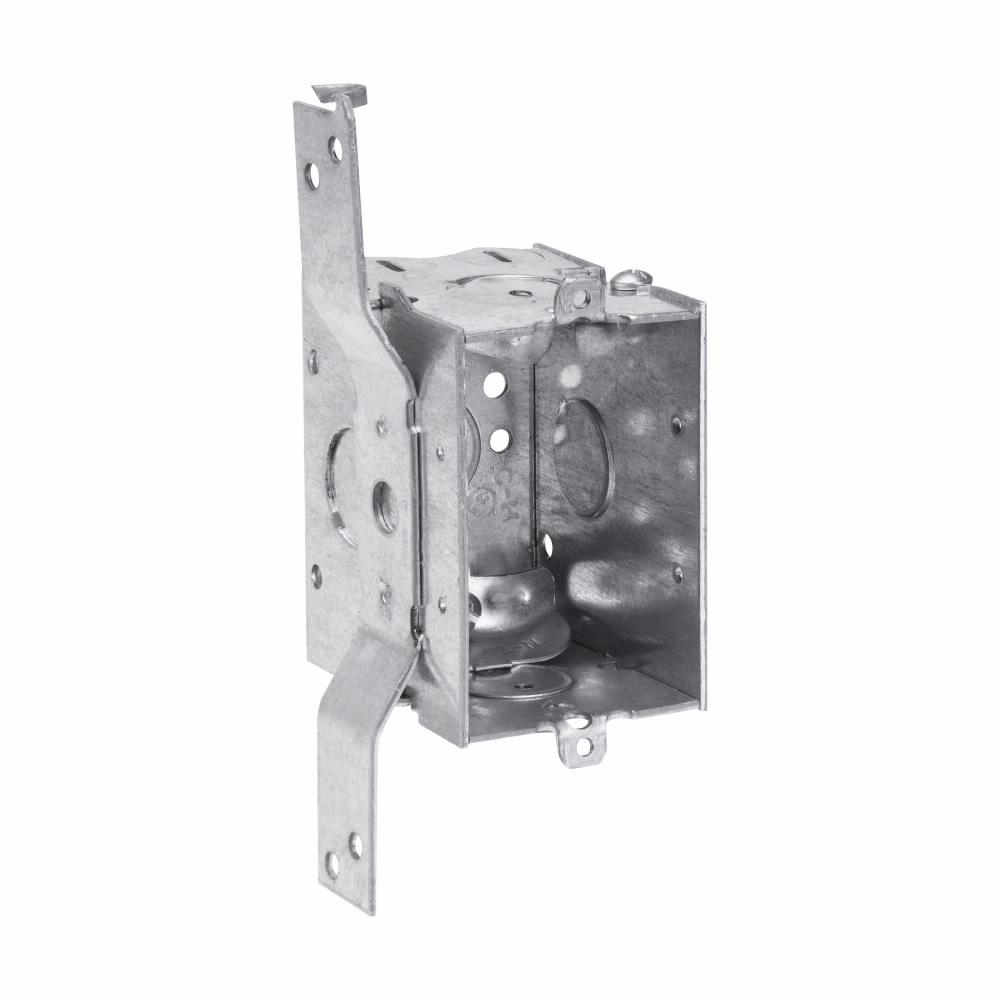 Eaton Corp TP170 Eaton Crouse-Hinds series Switch Box, (1) 1/2", S, set 5/8", 2, NM clamps, 2-1/2", (1) 1/2", Steel, (1) 1/2", Gangable, 12.5 cubic inch capacity