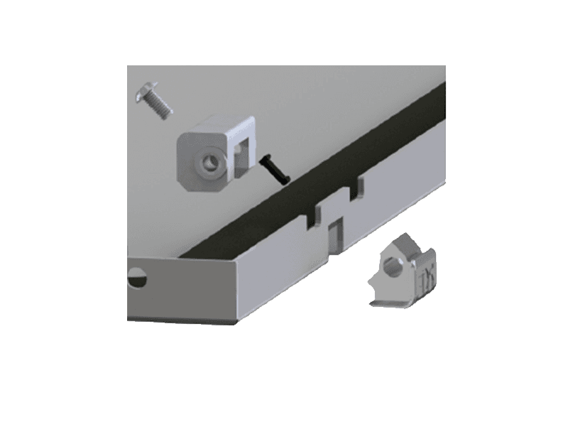 Saginaw Control SCE-DHA14SS 14 ga, Door Hinge Assembly  Stainless (2pcs), Height:6.00", Width:6.00", Depth:1.00", 