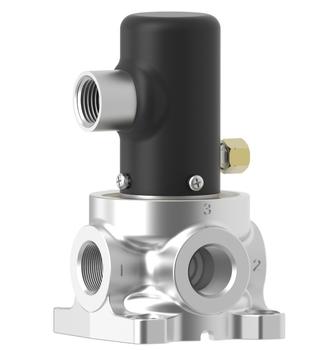 Humphrey 500AE1310FLY245060 Solenoid Valves, Large 2-Way & 3-Way Solenoid Operated, Number of Ports: 3 ports, Number of Positions: 2 positions, Valve Function: 3-Way, Single Solenoid, Normally Closed, Piping Type: Inline, Direct Piping, Approx Size (in) HxWxD: 5.25 x 2.94 x 3.06, Me