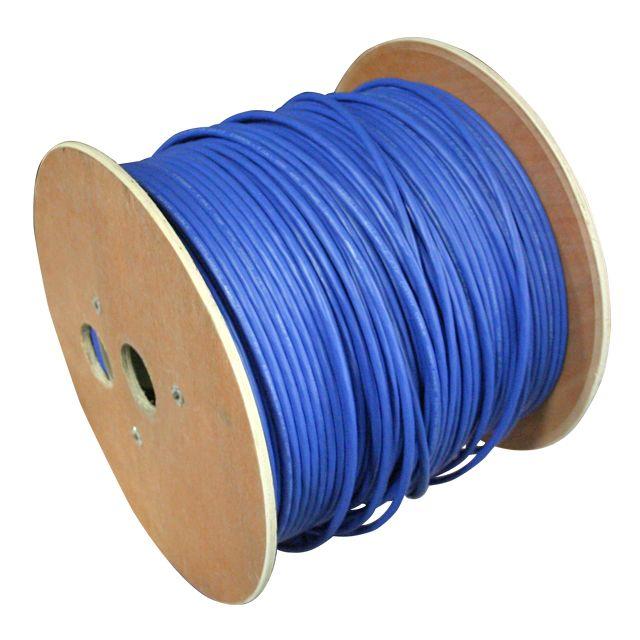 Mencom 60GSU02-0500 Ethernet, Shielded, Raw Spool Cable, 8 Pole, 26awg, 500 ft, Blue, PVC