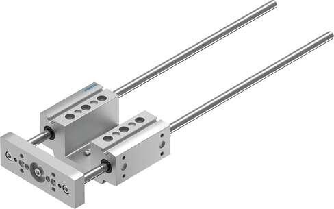 Festo 3192951 guide unit EAGF-P1-KF-25-300 For electric cylinder EPCO. Size: 25, Stroke: 300 mm, Reversing backlash: 0 µm, Assembly position: Any, Guide: Recirculating ball bearing guide