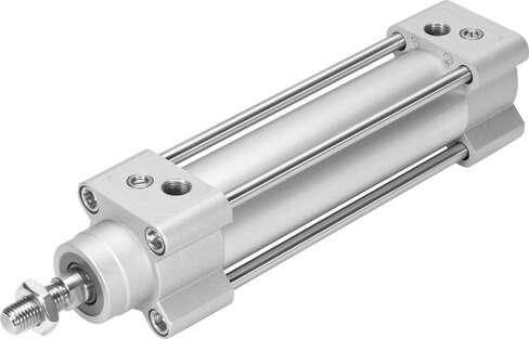 Festo 1638845 standards-based cylinder DSBG-32-80-PPVA-N3 Stroke: 80 mm, Piston diameter: 32 mm, Piston rod thread: M10x1,25, Cushioning: PPV: Pneumatic cushioning adjustable at both ends, Assembly position: Any
