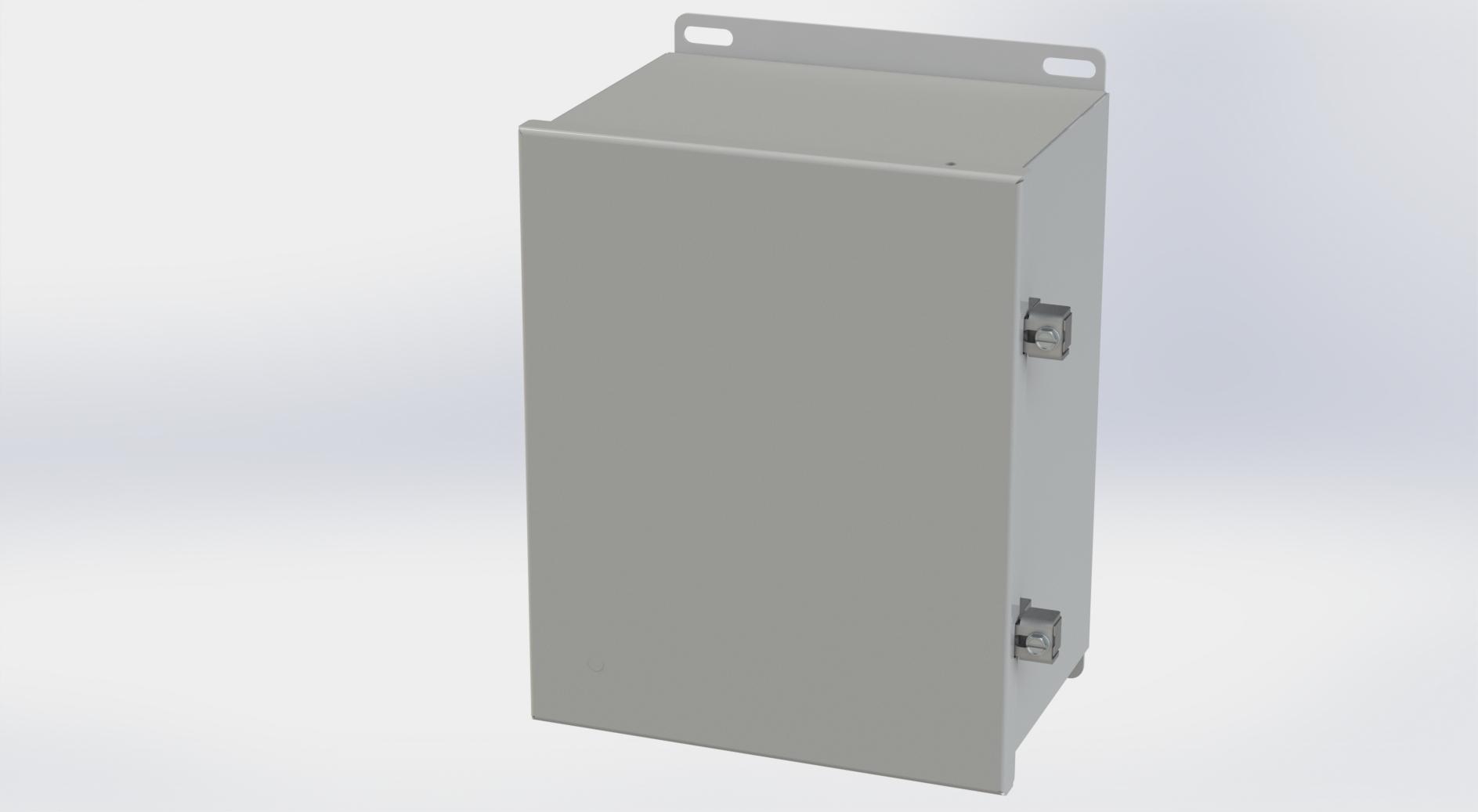 Saginaw Control SCE-10086CHNF CHNF Enclosure, Height:10.13", Width:8.00", Depth:6.00", ANSI-61 gray powder coating inside and out. Optional sub-panels are powder coated white.