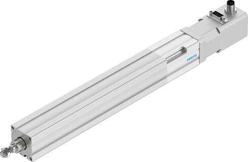 Festo 1470773 electric cylinder EPCO-25-150-10P-ST-E Mechanical linear drive with piston rod and fixed stepper motor. Size: 25, Stroke: 150 mm, Stroke reserve: 0 mm, Piston rod thread: M8, Reversing backlash: 0,1 mm