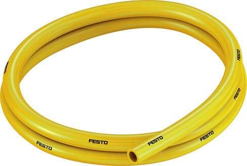 Festo 178421 plastic tubing PUN-12X2-GE Standard O.D tubing, for QS plug connectors, CN and CK polyurethane fittings (not approved for use in the food industry). Outside diameter: 12 mm, Bending radius relevant for flow rate: 62 mm, Inside diameter: 8 mm, Min. bending