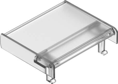 Festo 565574 inscription label holder ASCF-H-L2-6V Corrosion resistance classification CRC: 1 - Low corrosion stress, Product weight: 14,7 g, Materials note: Conforms to RoHS, Material label holder: PVC