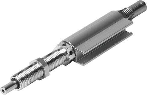 Festo 192968 stop element YSRWJ-5-8-A for linear module HMPL. Size: 5, Stroke: 8 mm, Cushioning: (* self-adjusting, * Soft characteristic), Assembly position: Any, Precision adjustment: 0,03 mm