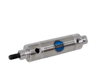 Bimba SR-2415-DP Bimba SR-2415-DP is a double-acting pivot (air-return) pneumatic air cylinder from the Original Line Stainless Steel Rod series. It features a 1-3/4" bore and a 15" stroke, with options for rear pivot or double-end mounting.
