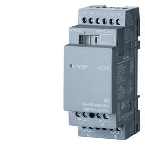 Siemens 6ED1055-1HB00-0BA2 LOGO! DM8 24R expansion module, PS/I/O: 24V/24V/relay, 2 MW 4 DI/4 DO, AC/DC/NPN input for LOGO! 8