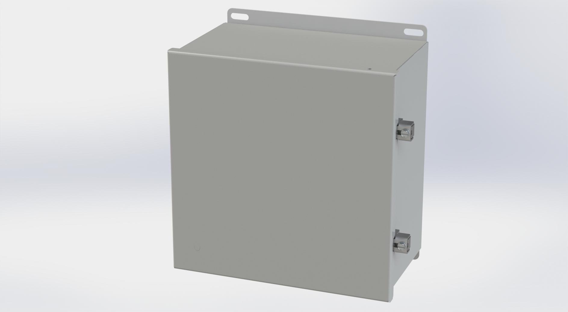 Saginaw Control SCE-10106CHNF CHNF Enclosure, Height:10.13", Width:10.00", Depth:6.00", ANSI-61 gray powder coating inside and out. Optional sub-panels are powder coated white.