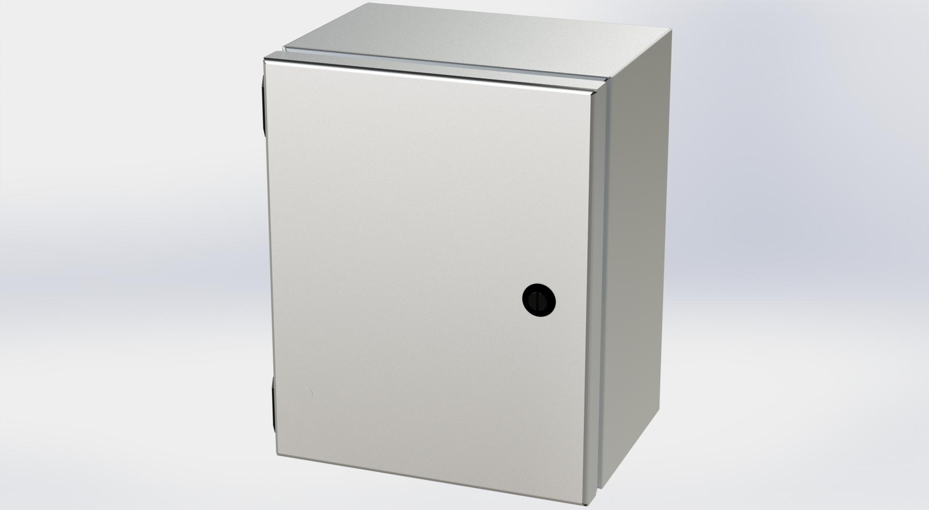 Saginaw Control SCE-10086ELJSS6 S.S. ELJ Enclosure, Height:10.00", Width:8.00", Depth:6.00", #4 brushed finish on all exterior surfaces. Optional sub-panels are powder coated white.