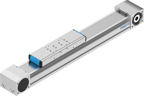 Festo 8041864 toothed belt axis ELGA-TB-KF-120-400-0H With recirculating ball bearing guide Effective diameter of drive pinion: 52,52 mm, Working stroke: 400 mm, Size: 120, Stroke reserve: 0 mm, Toothed-belt stretch: 0,21 %