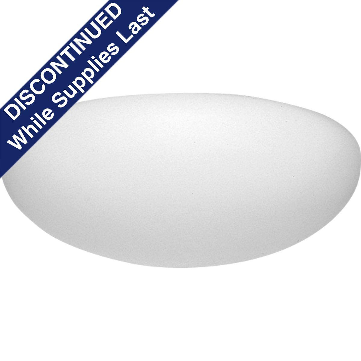 Hubbell P7309-60 This simple close-to-ceiling light from Progress Lighting is a great choice for minimalist design. The recessed chassis is hidden by the gently contoured white acrylic dome. This light uses two 72-watt fluorescent bulbs for energy-efficient illumination. 