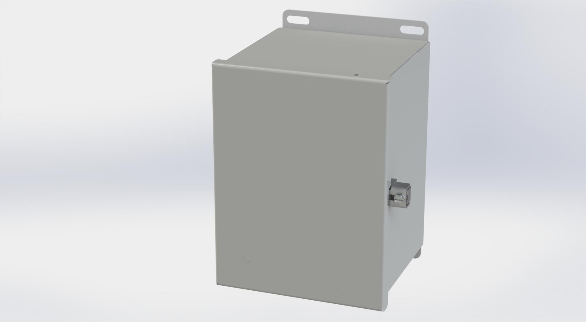Saginaw Control SCE-8066CHNF CHNF Enclosure, Height:8.13", Width:6.00", Depth:6.00", ANSI-61 gray powder coating inside and out. Optional sub-panels are powder coated white.