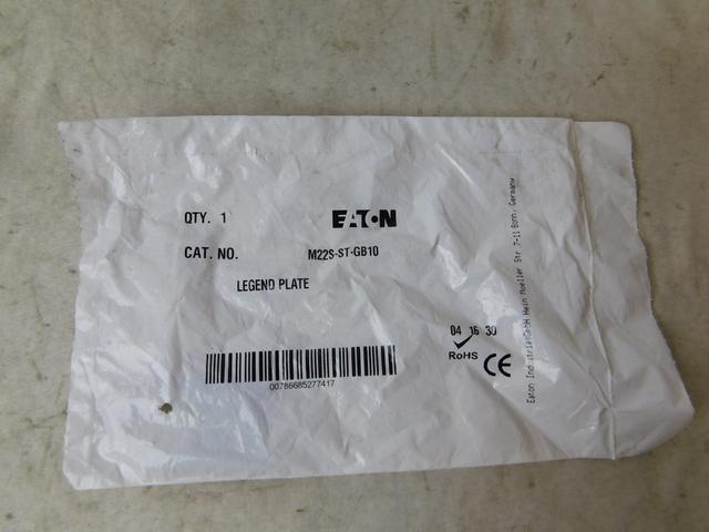 M22S-ST-GB10 Part Image. Manufactured by Eaton.