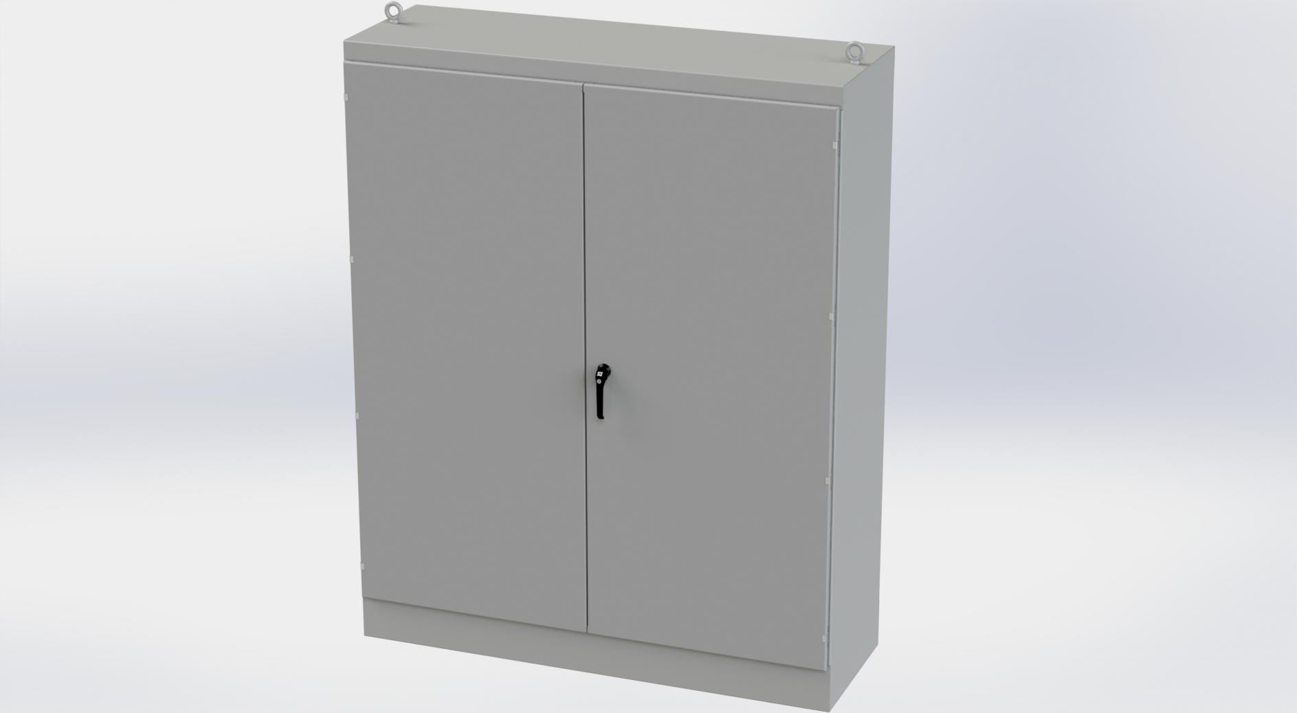 Saginaw Control SCE-907224FSDAD FSDAD Enclosure, Height:90.00", Width:72.00", Depth:24.00", ANSI-61 gray finish inside and out. Optional sub-panels are powder coated white.
