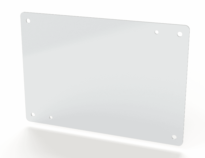 Saginaw Control SCE-9N12MP Nema 1 Sub-plate, Height:7.00", Width:10.00", Depth:0.08", Powercoat white