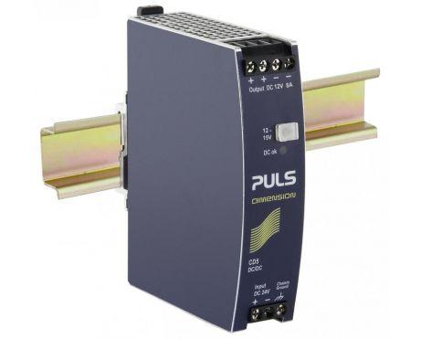 Puls CD5.121 DC/DC Converter, 96W, 18-32VDC In, 12-15VDC Out, 8-6.4A