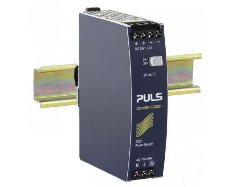 Puls CS3.241 Power Supply, 80W, 100-240VAC  1PH, 24-28VDC, 3.3-2.7A