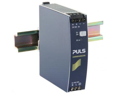Puls CS5.243 Power Supply, 120W, 100-120VAC  1PH, 24-28VDC, 5-4.3A