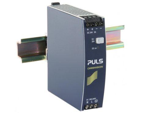 Puls CS5.244 Power Supply, 120W, 200-240VAC  1PH, 24-28VDC, 5-4.3A