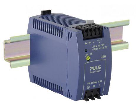 Puls ML30.102 Power Supply, 30W, 100-240VAC  1PH, 10-12VDC, 3-2.5A