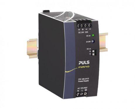 Puls PIC480.241D Power Supply, 480W, AC 100-240V input, 1 phase, 24-28Vdc output, 20A, DC-OK relay contact