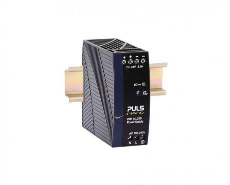 Puls PIM60.245 Power Supply, 60W, AC 100-240V input, 1 phase, 24-28Vdc output, 2.5A, NEC Class 2
