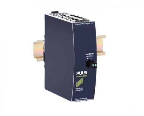 Puls POE.8AT-DC1 Power over Ethernet (PoE) injector, 30W, DC 48-56V input, 48-56Vdc output, 0.6A, 8 ports