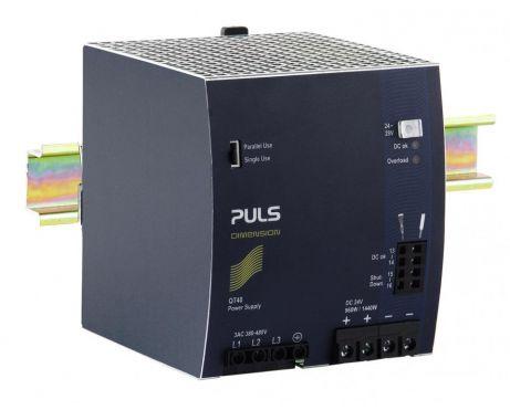 Puls QT40.242 Power Supply, 960W, 380-480VAC 3PH, 24-28VDC, 40-34.3A with Extended Lifetime