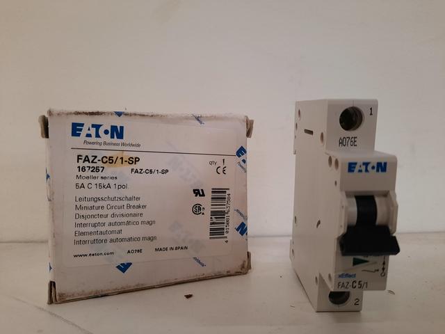 FAZ-C5/1-SP Part Image. Manufactured by Eaton.