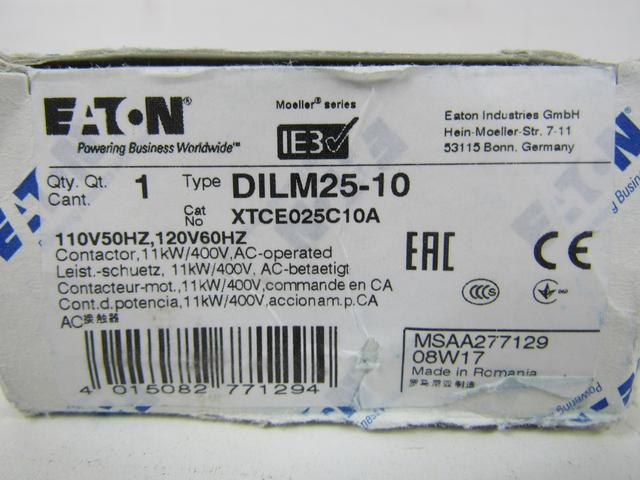 XTCE025C10A Part Image. Manufactured by Eaton.