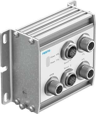 Festo 8071781 sensor interface CASB-MT-D3-R7 Instructions for use: The product is suitable for industrial purposes only. Measures for interference suppression may be required in residential areas., Diagnosis function: Display via LED, Assembly position: Any, Polarity p