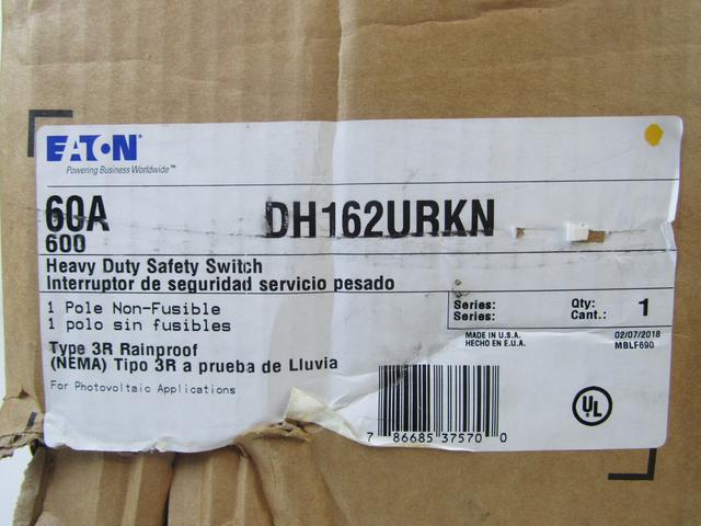 DH162URKN Part Image. Manufactured by Eaton.
