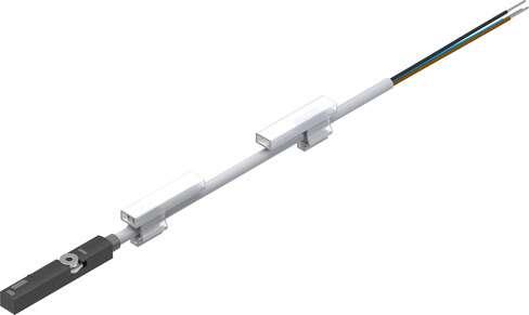 Festo 543862 proximity sensor SME-8M-DS-24V-K-2,5-OE Electric, with reed contact, for drives with T-slot, assembly from above, with cable. Authorisation: (* RCM Mark, * c UL us - Listed (OL)), CE mark (see declaration of conformity): to EU directive for EMC, Special c