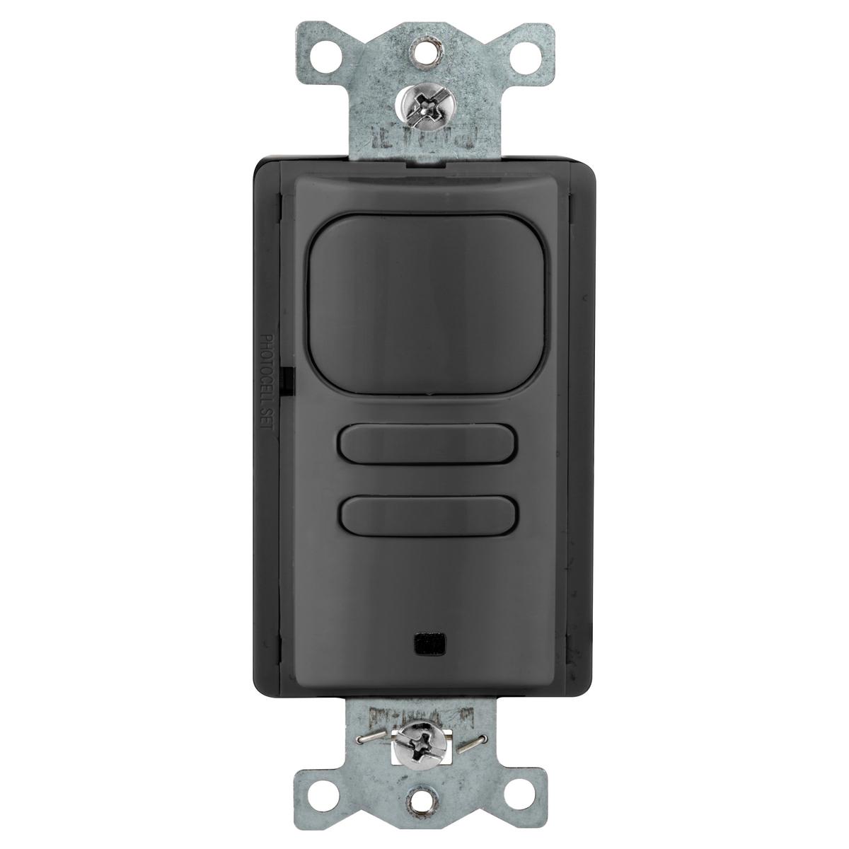 Hubbell AP2001BK22 Vacancy Sensors, Wall Switch, AdaptivePassive Infrared, 2 Circuit, 120/277V AC, Black 