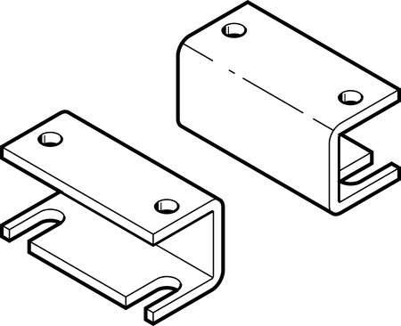 Festo 568275 adapter kit DASB-P1-HA-SB For connecting between sensor box SRAP and actuators for process automation. Corrosion resistance classification CRC: 3 - High corrosion stress, Materials note: Conforms to RoHS