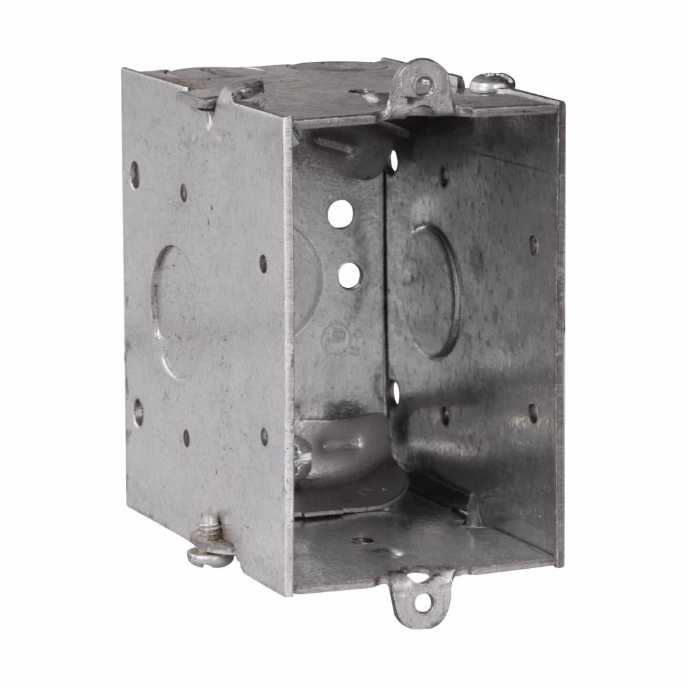 Eaton Corp TP660 Eaton Crouse-Hinds series Switch Box, (1) 1/2", NM clamps, 2-3/4", 2-cable, Steel, Gangable, 14.0 cubic inch capacity