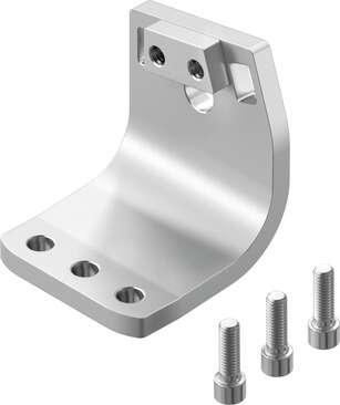 Festo 3920696 mounting bracket DHAS-MA-B6-60 Size: 60, Assembly position: Any, Corrosion resistance classification CRC: 2 - Moderate corrosion stress, Food-safe: See Supplementary material information, Ambient temperature: 10 - 50 °C