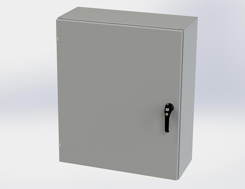 Saginaw Control SCE-36EL3012LPPL EL LPPL Enclosure, Height:36.00", Width:30.00", Depth:12.00", ANSI-61 gray powder coating inside and out. Optional sub-panels are powder coated white.