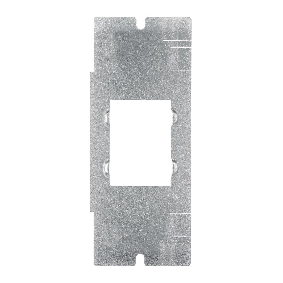 Hubbell FBMP15IM Concrete, Access, Wood Floorboxes, Recessed, 2, 4, & 6-Gang Series, Mounting Plate, 1-Gang, (1) 1.5 Unit Hubbell iStation Opening  ; Plate for Use in SystemOne 2, 4 & 6-Gang Recessed Floorboxes ; 1-Gang- (1) 1.5 Unit Hubbell iStation Opening ; Horizontial